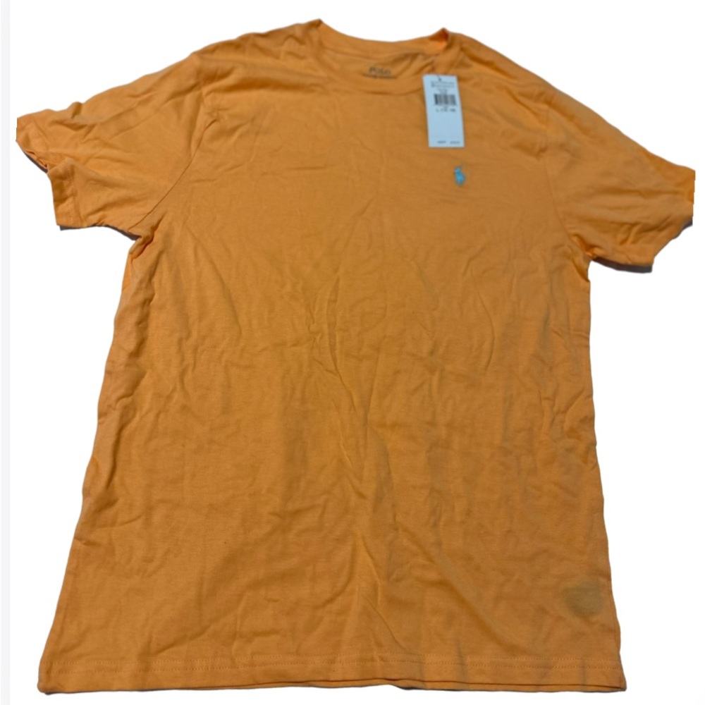 Polo Ralph Lauren Boys crew neck t-shirt size L (14-16) orange New w/tags
